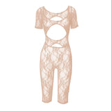 Seduction Romper - Nude